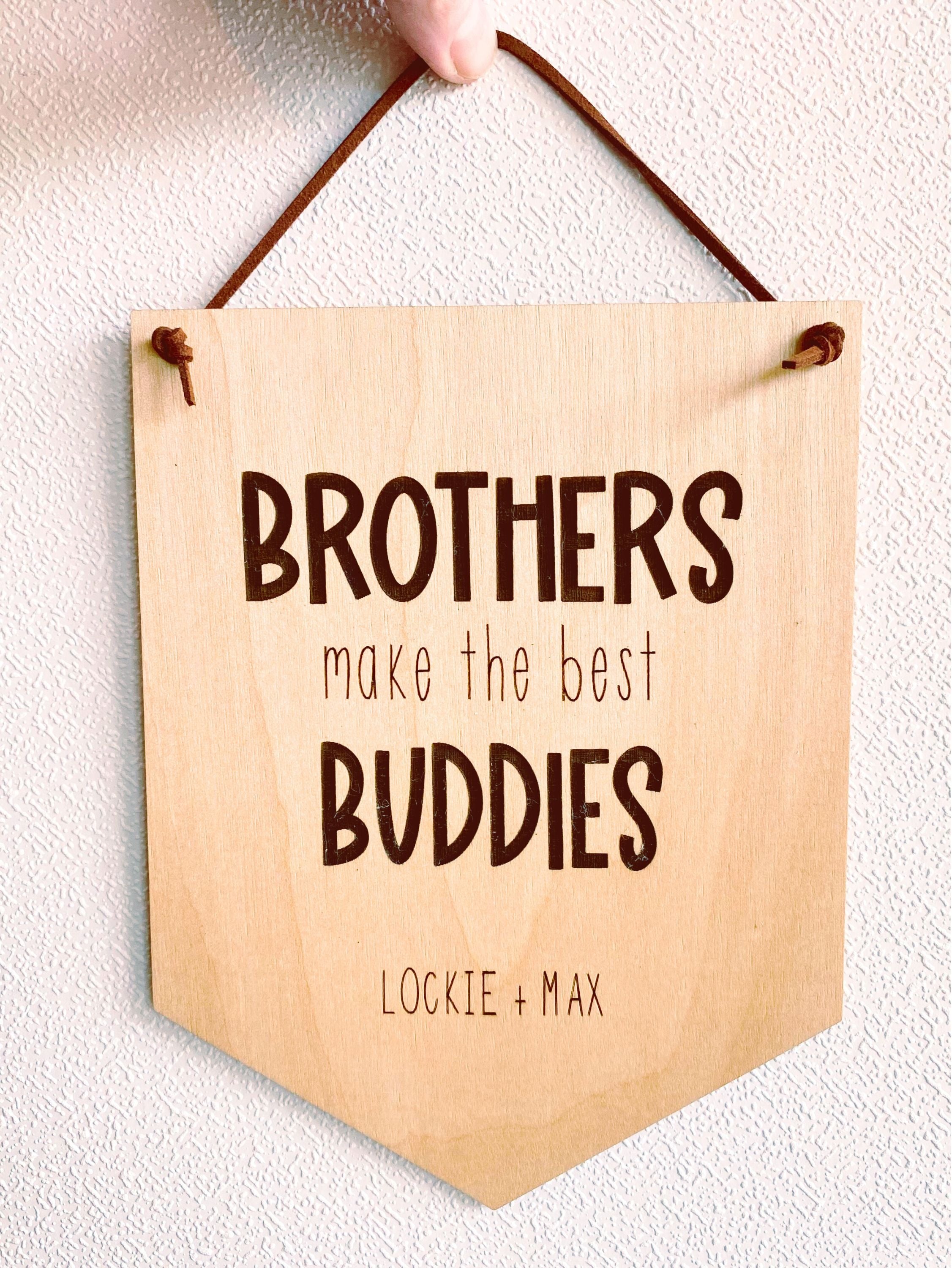 Personalised Sibling Wall Banner