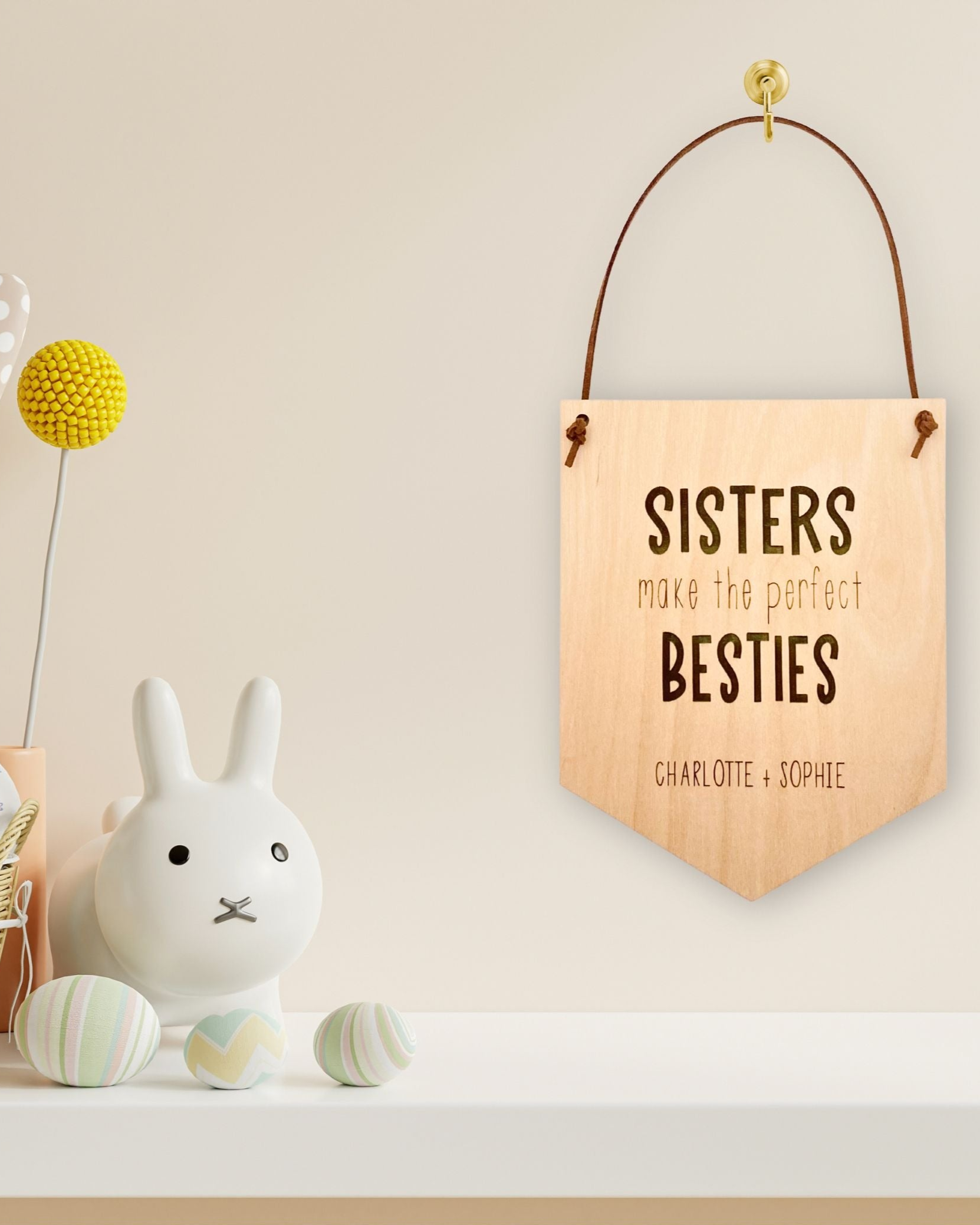 Personalised Sibling Wall Banner