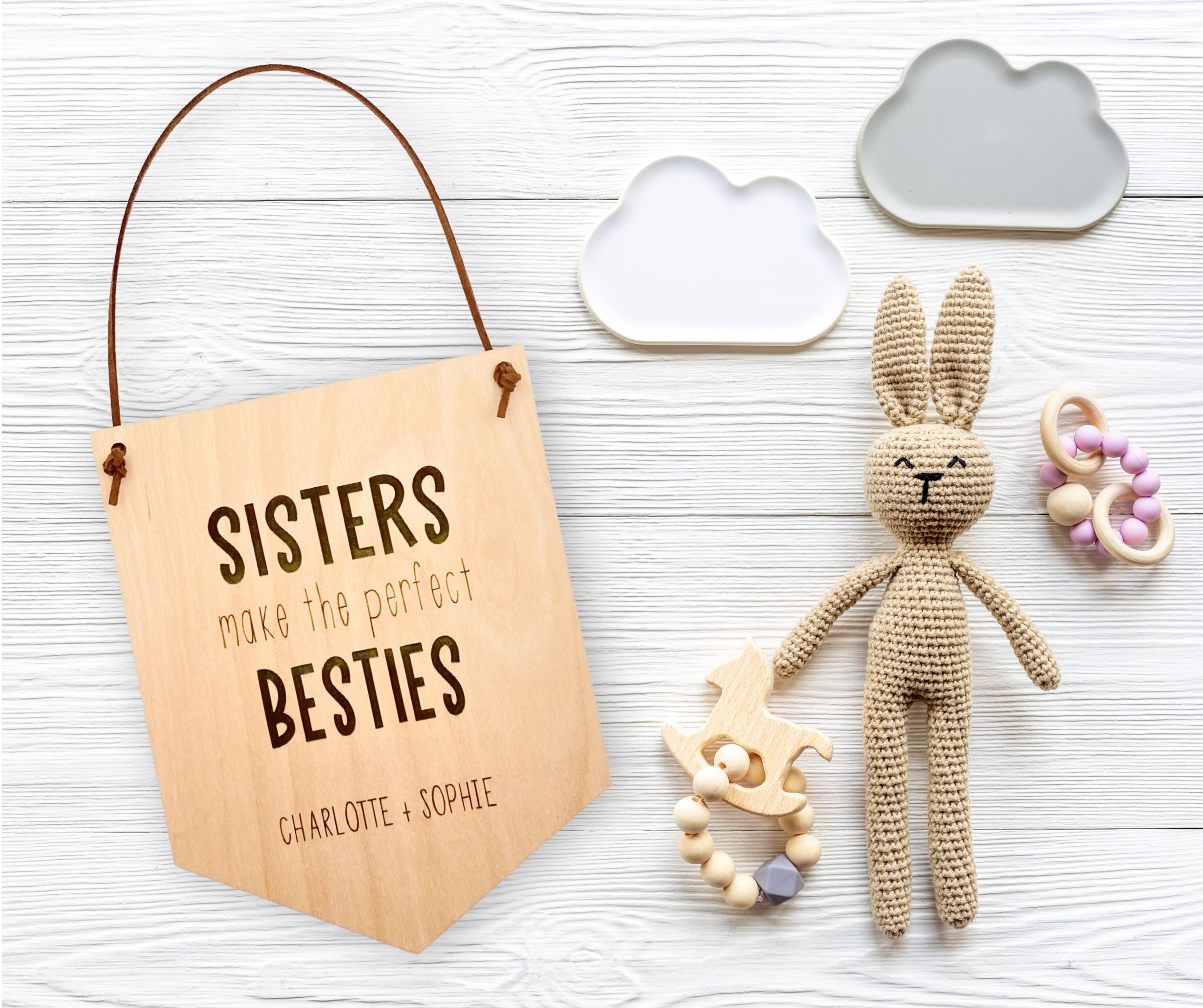 Personalised Sibling Wall Banner