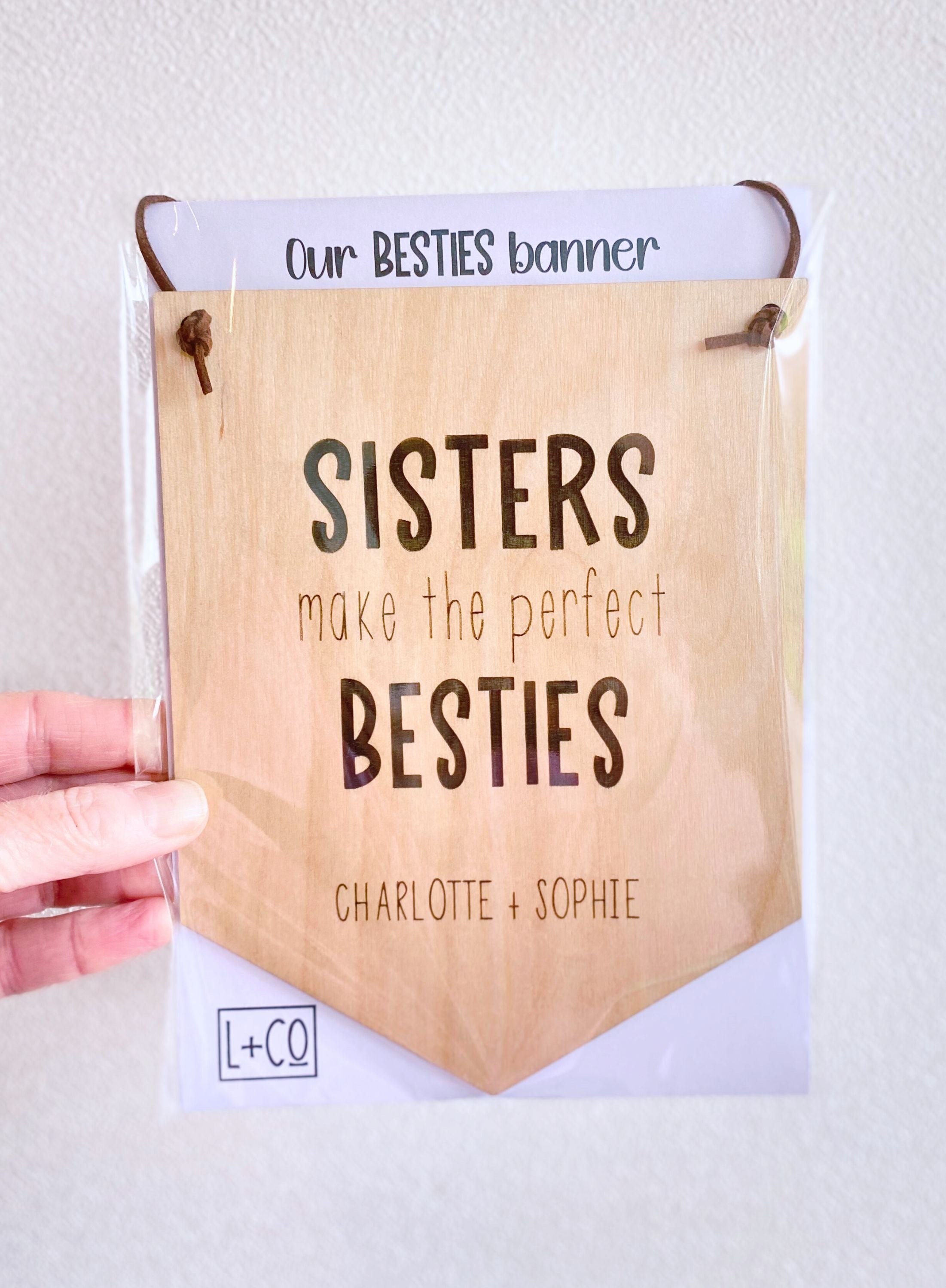 Personalised Sibling Wall Banner