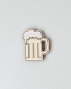 Dad Magnet - Beer option made out of laser-cut plywood.