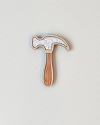 Dad Magnet - Hammer option made out of laser-cut plywood.
